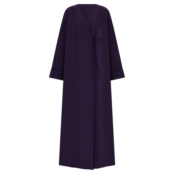 Plum Tie Abaya & Hijab - CO - VRD