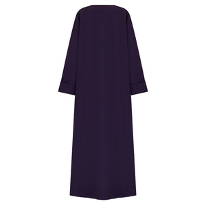 Plum Tie Abaya & Hijab - CO - VRD