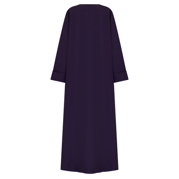 Plum Tie Abaya & Hijab - CO - VRD