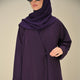 Plum Tie Abaya & Hijab