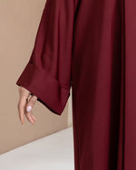 Rouge Flow Abaya with Inner Dress & Hijab - CO - VRD